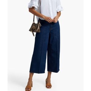 FRAME Le Italian wide leg crop jeans sz 30 made in Italy